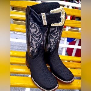 MENS SQUARE TOE EXOTIC PYTHON